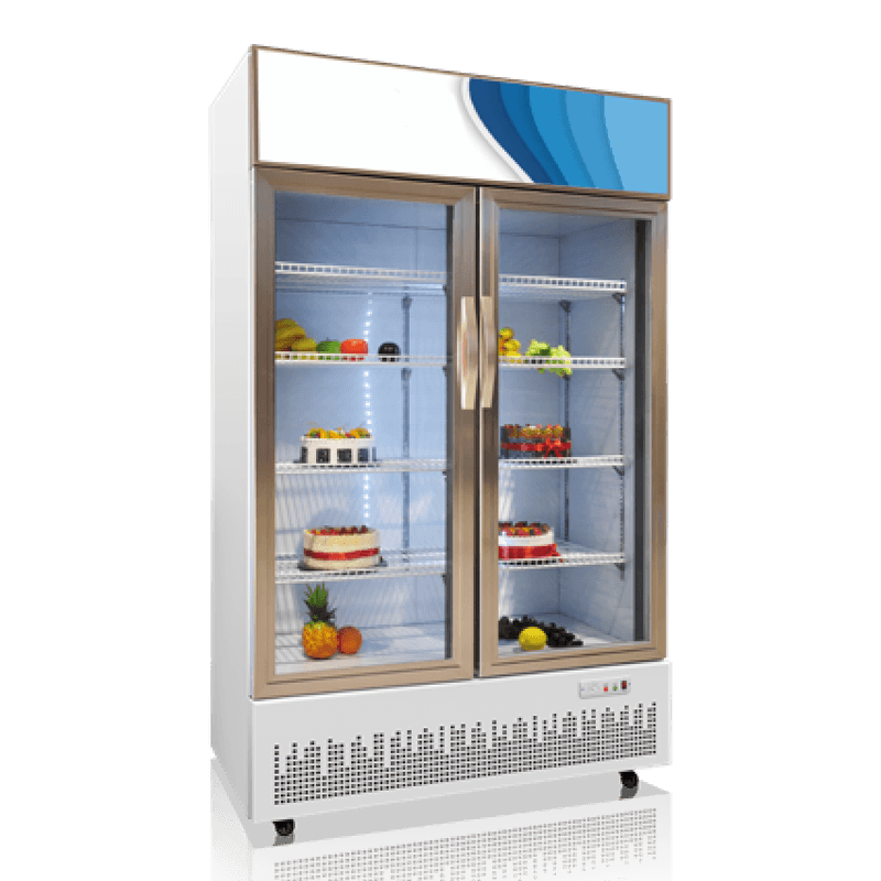 Geluidsarme schuifdeurdisplayvriezer