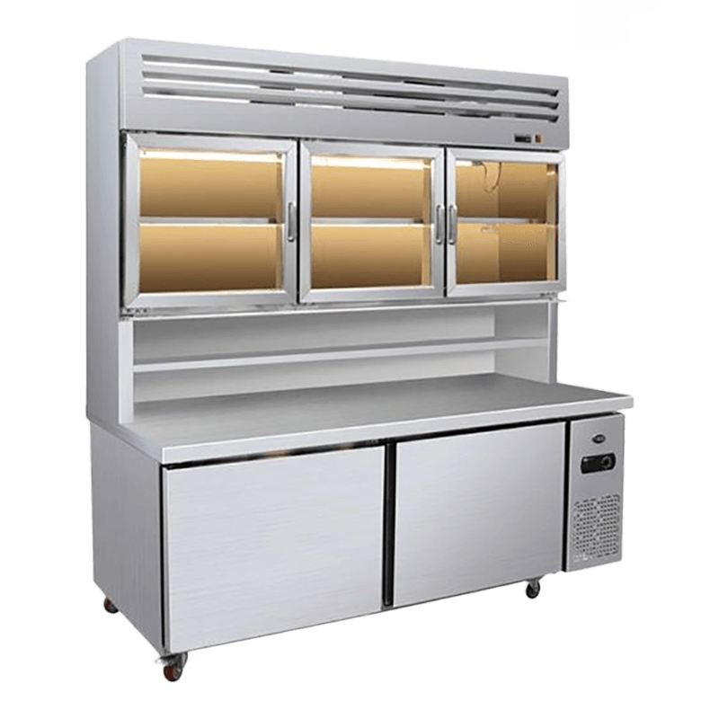 Multideck-koelmachine met platte bodem