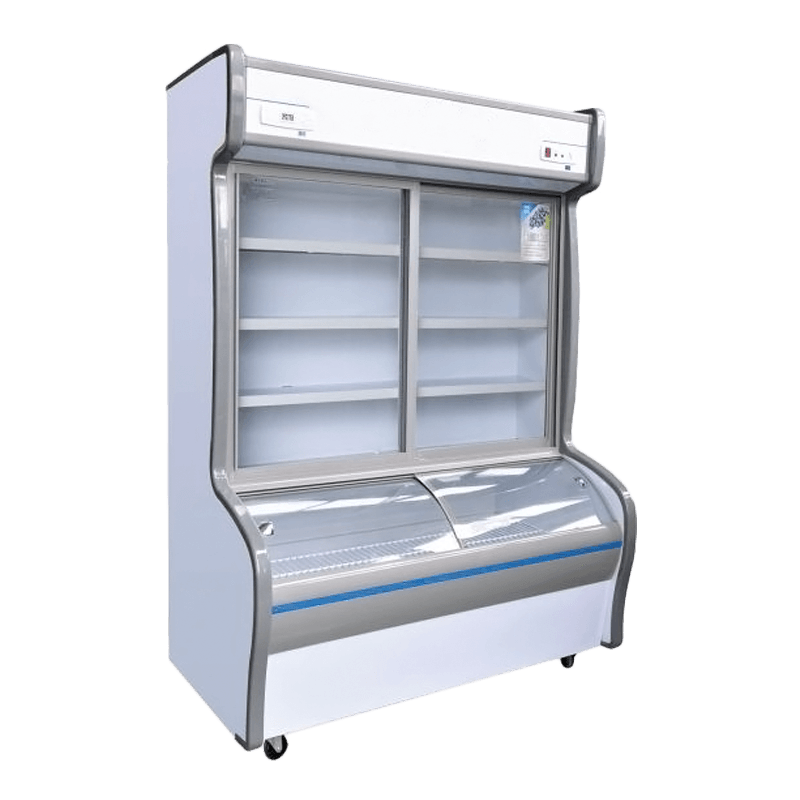 Diepgevroren displaykoeler met diepe bodem Diepgevroren displaykoeler met diepe bodem