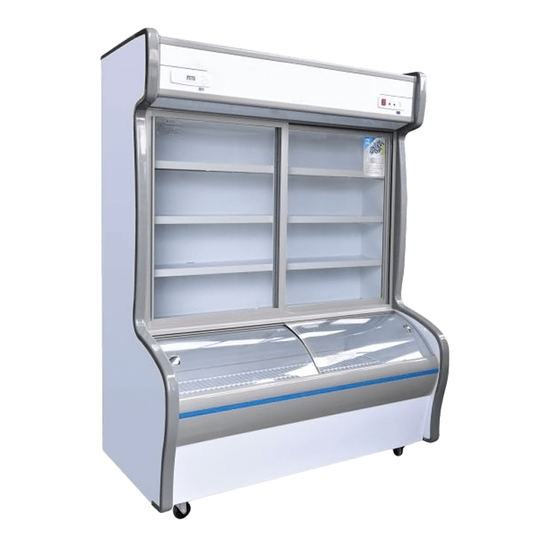 Diepgevroren displaykoeler met diepe bodem Diepgevroren displaykoeler met diepe bodem