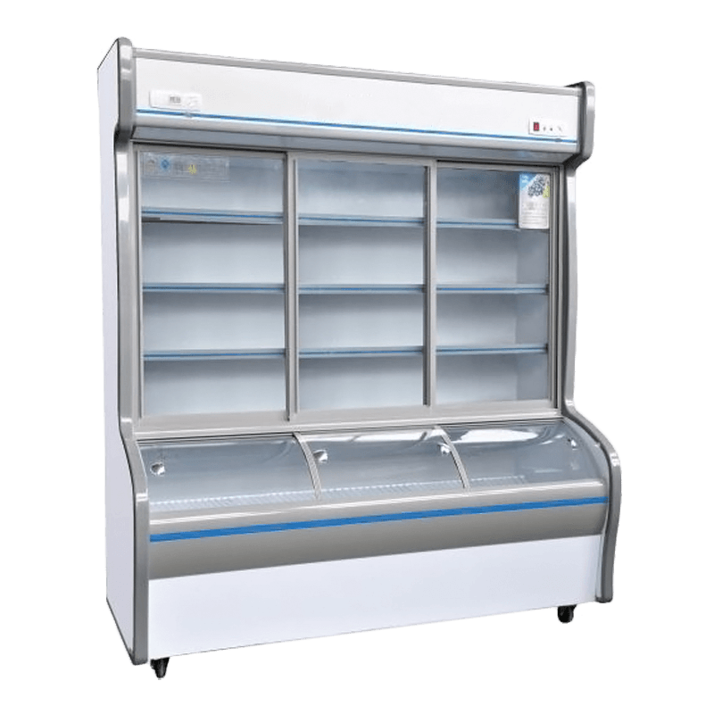 Diepgevroren displaykoeler met diepe bodem Diepgevroren displaykoeler met diepe bodem