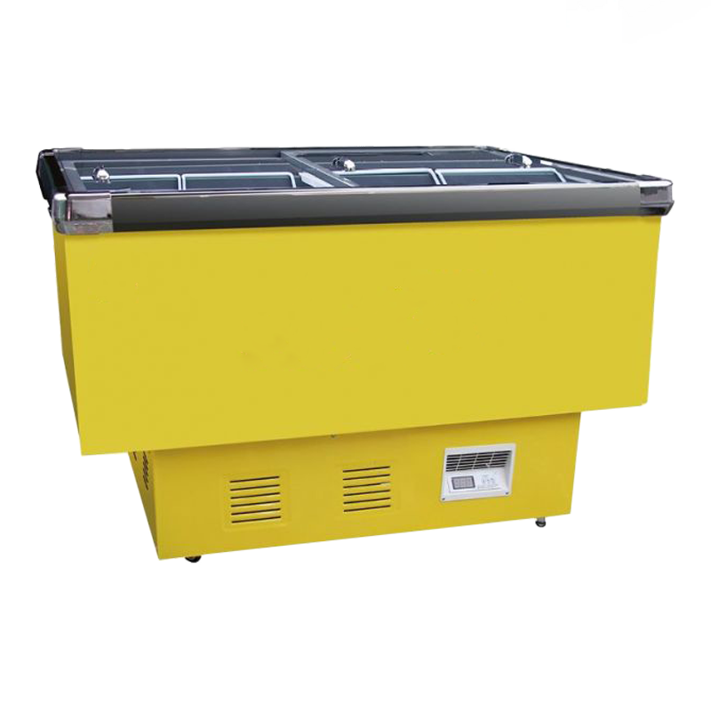 Gekoelde eilandvitrines met platte bodem Gekoelde eilandvitrines met platte bodem