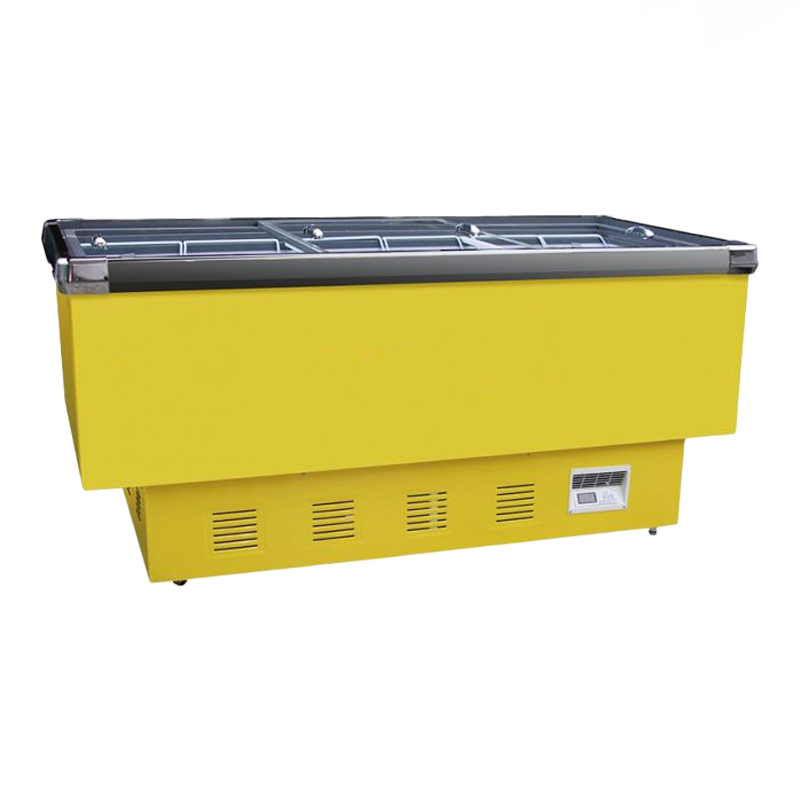 Gekoelde eilandvitrines met platte bodem Gekoelde eilandvitrines met platte bodem