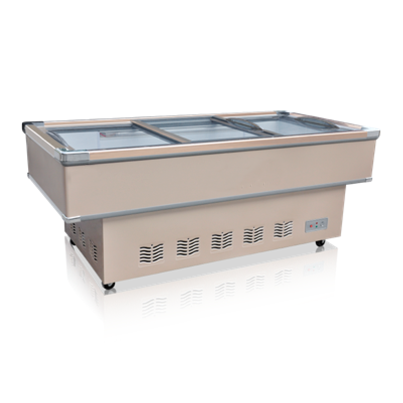 Zeevruchten gekoelde vitrine